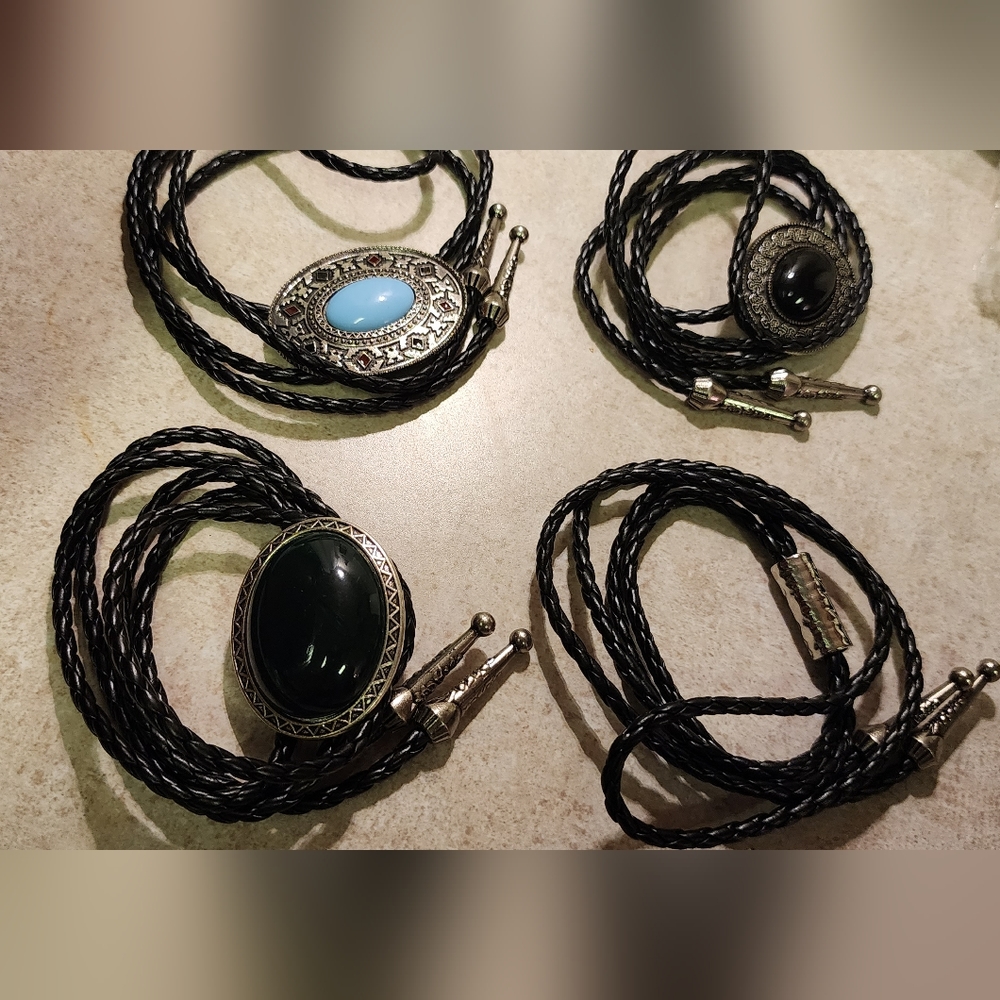 New set of 4 bolo ties